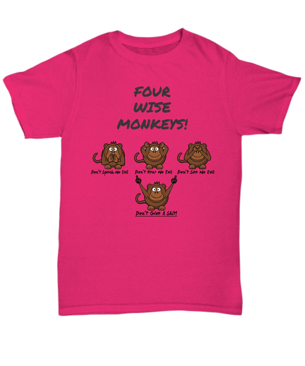 3 wise monkeys t shirt
