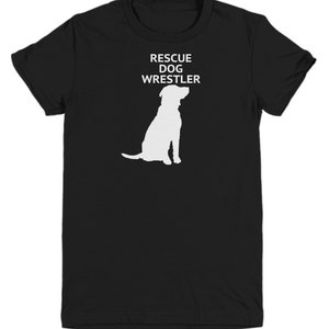 RESCUE DOG WRESTLER, Rescue Dog Lovers Kids T-Shirt, Rescue Dog Loving Kids Gift, Gift for Rescue Dog Owners, Youth T-Shirts