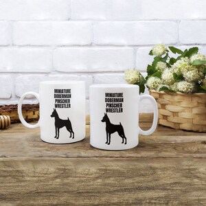 MINIATUR DOBERMANN PINSCHER Wrestler, Mini-Pin Liebhaber Tasse, Dobermann Mama Geschenk, Geschenk für Miniatur Dobermann Pinscher Besitzer, Kaffeetasse