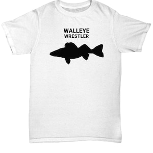 WALLEYE WRESTLER, Walleye Liebhaber T-Shirt, Walleye Fischer Geschenk, Walleye Dad Geschenk, Geschenk für Walleye Fisherman, Unisex T-Shirt