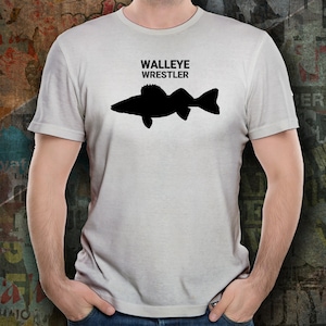 WALLEYE WRESTLER, Walleye Liebhaber T-Shirt, Walleye Fischer Geschenk, Walleye Dad Geschenk, Geschenk für Walleye Fisherman, Unisex T-Shirt