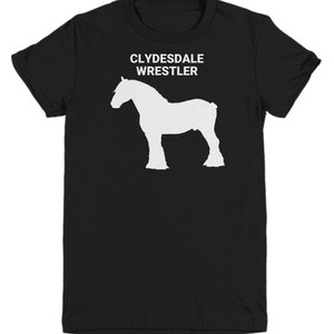 CLYDESDALE WRESTLER, Clydesdale Lovers Youth T-Shirt, Horse Owners Gift, Gift for Horse Lovers, Gift for Clydesdale Owners, Youth T-Shirt