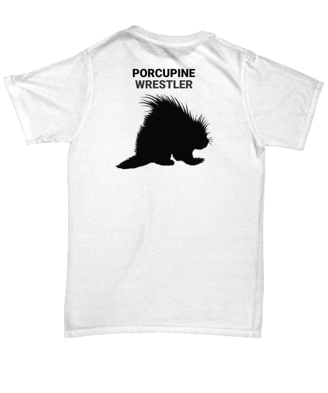 Porcupine art black and white t-shirt - TenStickers