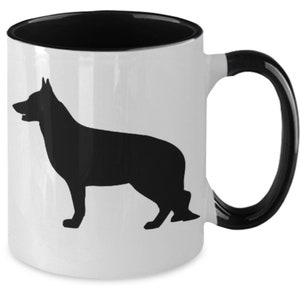 GERMAN SHEPHERD, Shepherd Dog Lovers Mug, Dog Lover Gift, German Shepherd Dog Mom Gift, Gift for German Shepherd Owner, Two-Tone, Coffee Mug