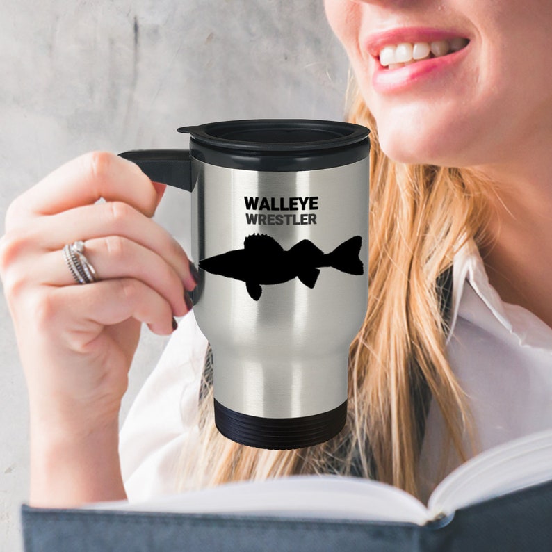 WALLEYE WRESTLER Vacuum Insulated Stainless Steel Double Etsy