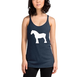 Clydesdale Lovers Tank Top, Clydesdale Lovers Gift, Horse Owners Gift, Gift for Clydesdale Owners, Women&#39;s Racerback Tank Tops