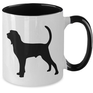 BLOODHOUND, Bloodhound Dog Lovers Mug, Hound Dog Lovers Gift, Dog Mom Gift, Gift for Bloodhound Owners, Pet Lover, Two Tone, Coffee Mugs
