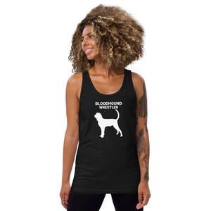 BLOODHOUND WRESTLER, BLOODHOUND Lovers Tanks, Hound Dog Lovers Gift, Dog Mom Gift, Gift for Bloodhound Owners, Pet Lover, Men&#39;s Tank Top