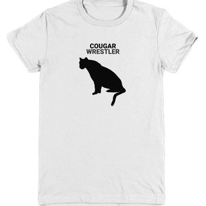 COUGAR WRESTLER, Cougar Lovers T-Shirts, Big Cat Lovers Gift, Cougar Lovers Gift, Cat Mom Gift, Gift For Cougar Lovers, Youth, T-Shirts