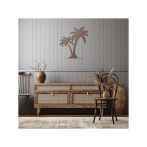 Palm Trees Metal Wall Art: Coastal Home Decor
