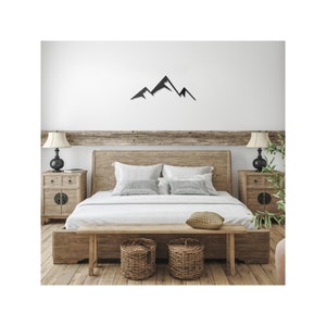 Minimalist Mountain Range Metal Wall Art, Mountains Metal Wall Art, Large Metal Wall Art, Mountains Wall Art, Metal Sign, Metal Decor