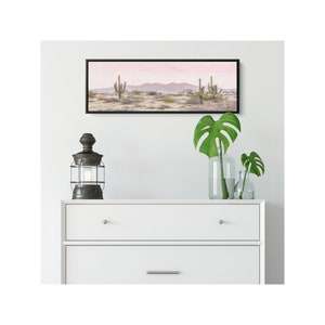 Pink Desert Canvas Wall Art, Framed Art, Canvas Art
