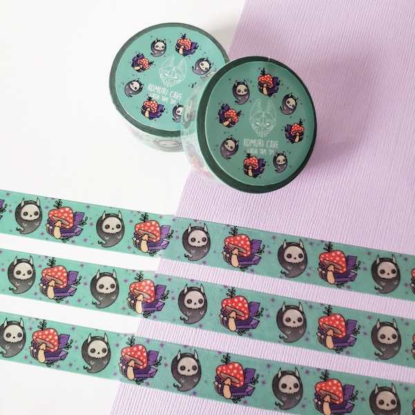 Cute Ghostly Washi Tape, stationery washi tape, cute washi tape, ghost tape, ghost stationery tape, ghost gift wrap tape