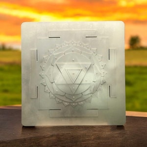 Durga Yantra, sculpture en bois, 3D, bénie et entièrement activée, entièrement dorée