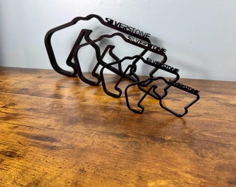 Pista F1 Silverstone stampata in 3D – Extra Large, Nera