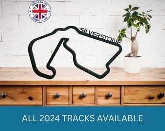 F1 Silverstone & Other Circuits Free Standing Wall Art - Add Speed and Style to Your Home Décor