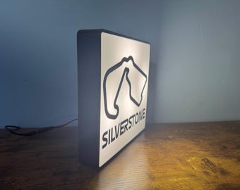 F1 Silverstone Track Lightbox | 3D Printed LED Motorsport Wall Art