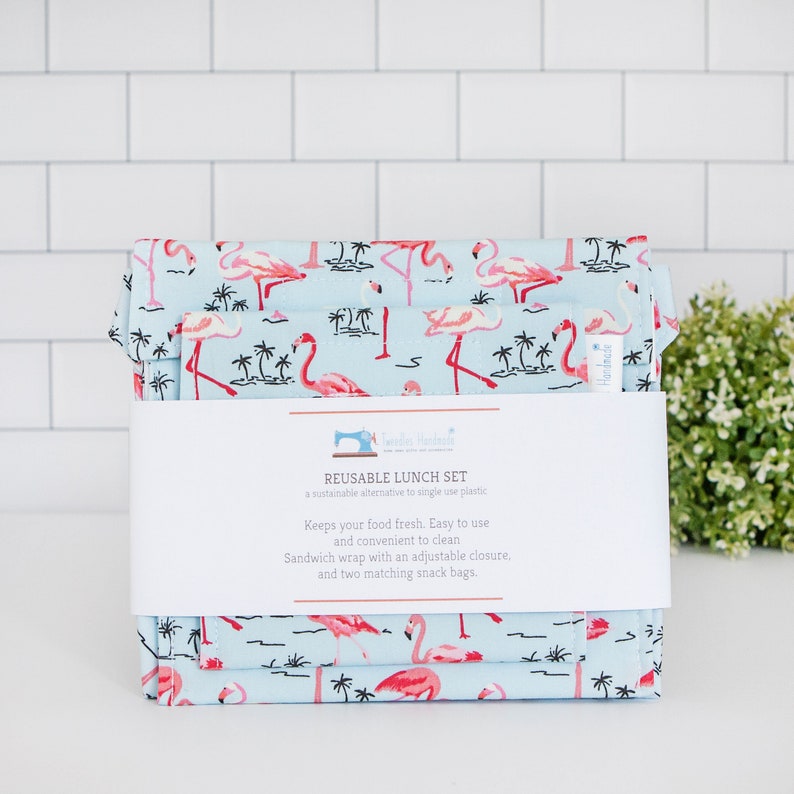 Reusable Lunch Set Sandwich Wrap Lunch Wrap Snack Bags Etsy UK