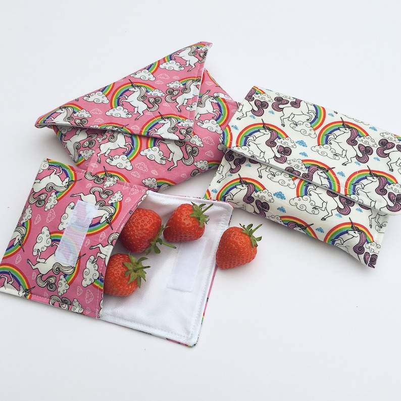 Reusable Lunch Set Sandwich Wrap Lunch Wrap Snack Bags Etsy