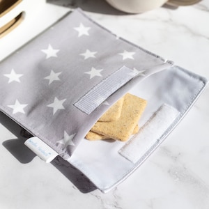 Reusable Snack Bag, Lunch Pack, Food bag, contemporary design, Waterproof, Eco Friendly, Waste Free