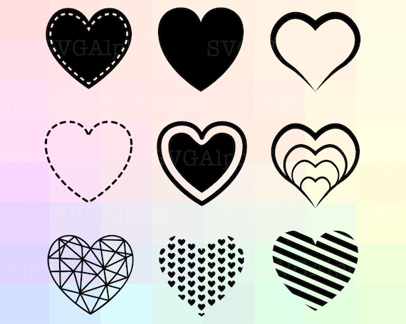 Download Passion Hearts Svg File Hearts Clipart Hearts Cut File Etsy