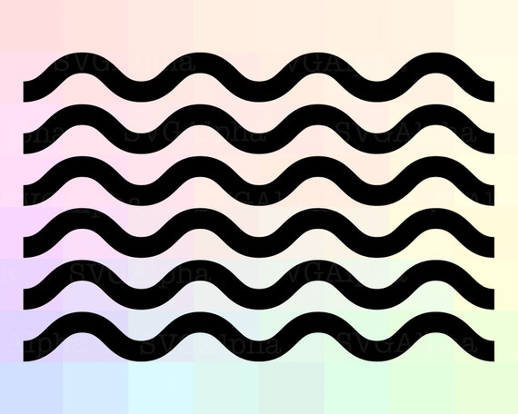 Download Wave SVG File Wave Pattern Cricut SVG Wave Dxf Wave Cut | Etsy