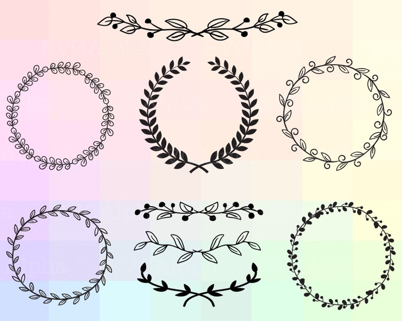 Free Free 324 Floral Laurel Svg SVG PNG EPS DXF File