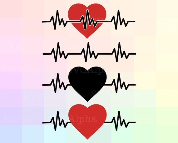 Download Heartbeat SVG File ECG SVG Ekg Svg Ekg Cricut Ekg | Etsy