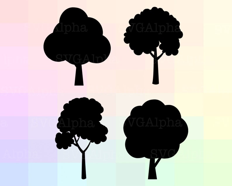 Download Tree SVG Tree Cricut Svg Tree Dxf Tree Clipart Tree | Etsy