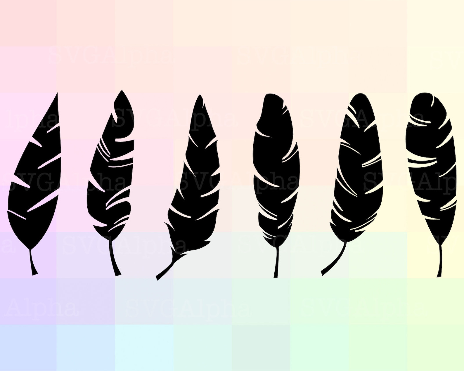 Bird Feather SVG Files Feather Cricut Svg Feather Dxf Etsy