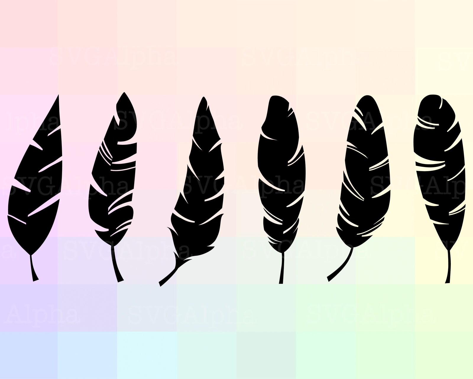 Bird Feather SVG Files Feather Cricut Svg Feather Dxf Etsy