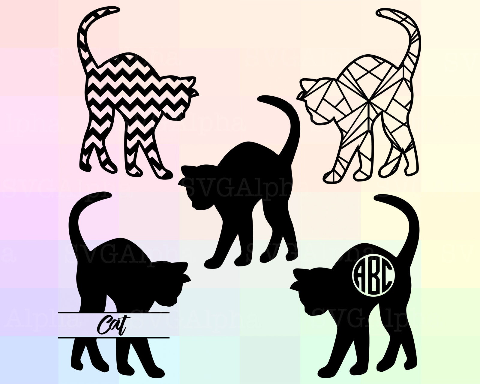 Cat Svg Cat Monogram Cat Svg Cat Svg For Cricut Cat S vrogue.co