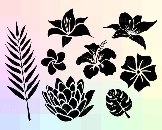 Download Tropical Leaves Svg Tropical Leaves Cricut Tropical Leaves Etsy