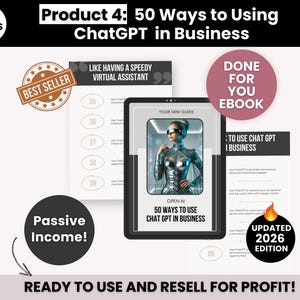 ChatGPT Guides For Business Growth with Master Resell Rights, Done for You ChatGPT Bundle to Sell on Etsy, PLR ChatGPT Small Business Guide image 6