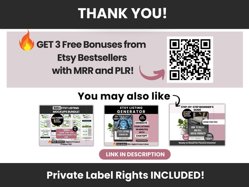 500 Digital Product Ideas to Sell on Etsy with Master Resell Rights and Private Rights, PLR, Bestselling Etsy Products for Passive Income image 10