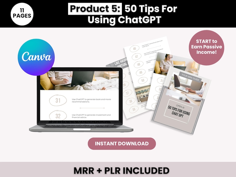 ChatGPT Guides For Business Growth with Master Resell Rights, Done for You ChatGPT Bundle to Sell on Etsy, PLR ChatGPT Small Business Guide image 7