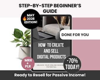 How to Create and Sell Digital Products Guide with Master Resell Rights and Private Label Rights, Create and Sell Digital Products on Etsy