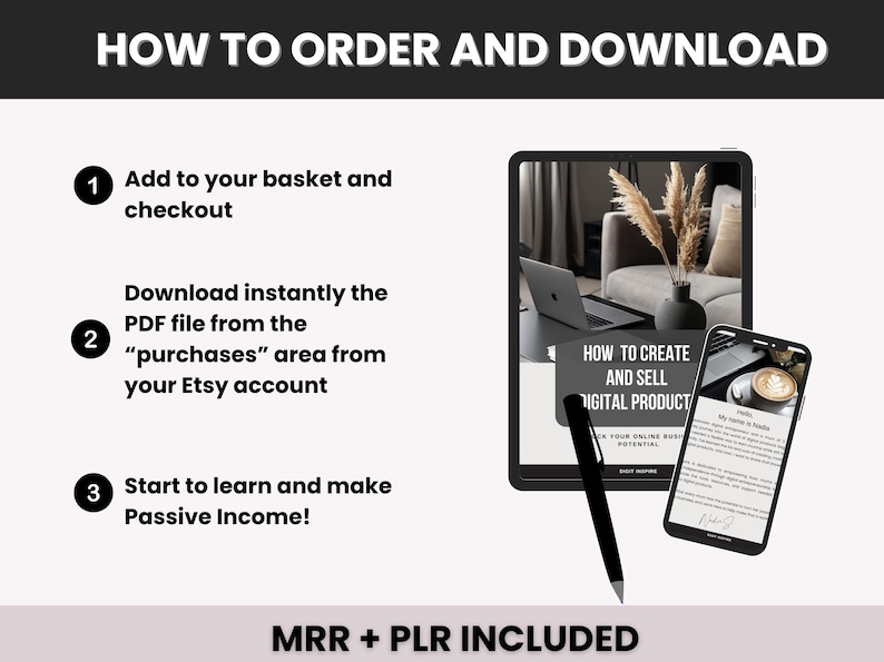 Digital Products Starter Kit with Master Resell Rights, How to Create and Sell Digital Products Bundle to Sell on Etsy for Passive Income image 9