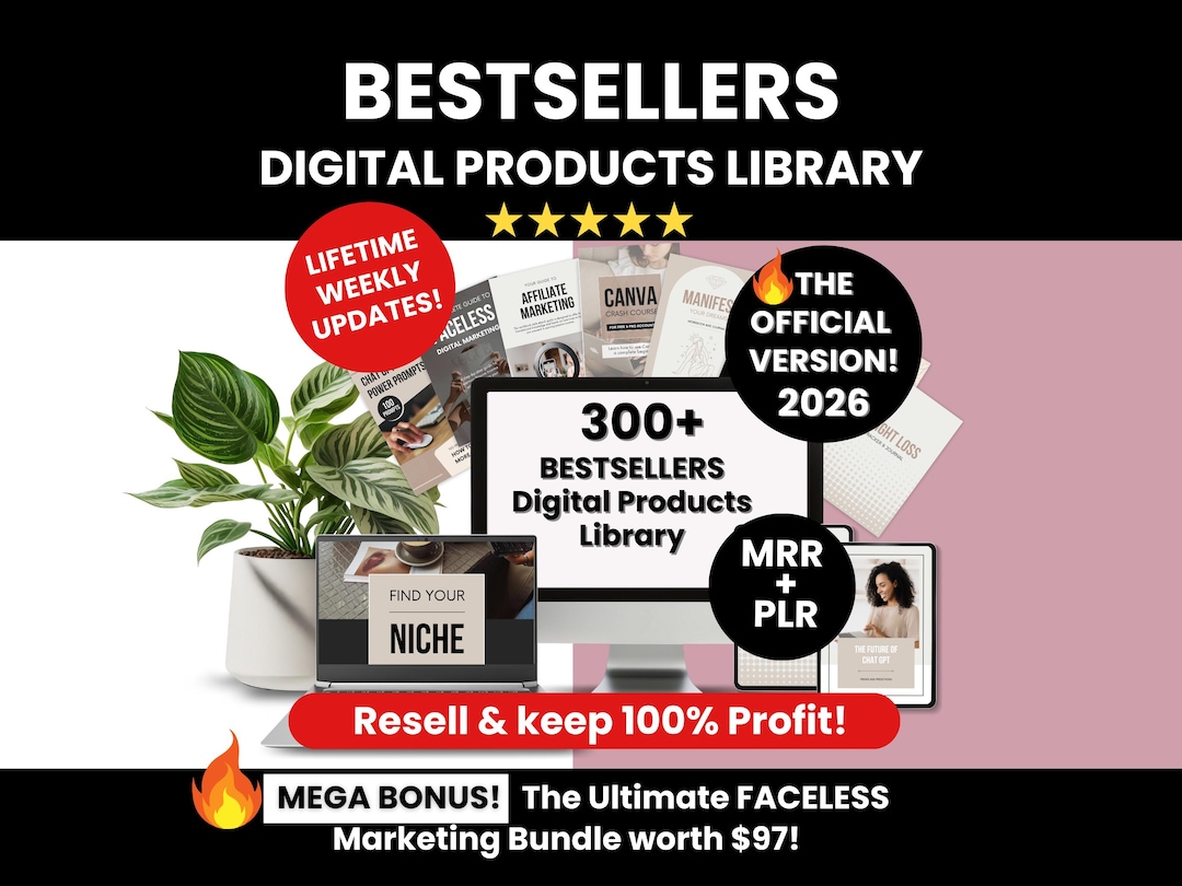 Digital Products Library With Master Resell Rights and Private Label ...