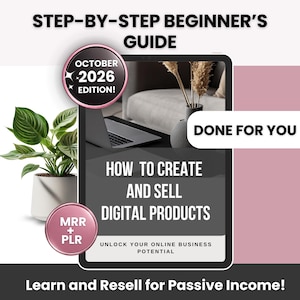 Guia de como criar e vender produtos digitais com direitos de revenda e direitos de marca própria. Crie e venda produtos digitais no Etsy.