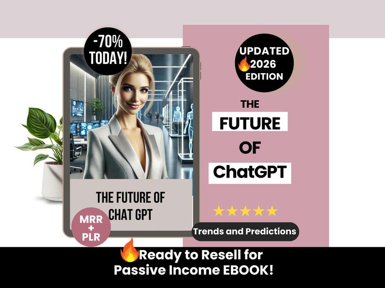 Przyszłość ChatGPT (ebook), przewodnik ChatGPT z prawami Master Resell, prawami Private Label ChatGPT (ebook), przewodnik DFY Resellable ChatGPT zdjęcie 1