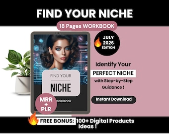 Find Your Niche Guide With Master and Private Label Rights, PLR Step-by-Step Niche Guide, Niche Identification Workbook to Resell on Etsy