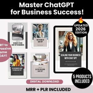 ChatGPT Guides For Business Growth with Master Resell Rights, Done for You ChatGPT Bundle to Sell on Etsy, PLR ChatGPT Small Business Guide image 2