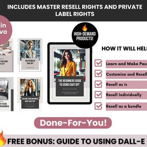 ChatGPT Guides For Business Growth with Master Resell Rights, Done for You ChatGPT Bundle to Sell on Etsy, PLR ChatGPT Small Business Guide image 8