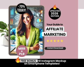 Beginners Affiliate Marketing Guide with Resell Rights, PLR Affiliate Marketing Guide, Master Resell Rights Marketing Guide