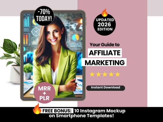 Beginners Affiliate Marketing Guide with Resell Rights, PLR Affiliate Marketing Guide, Master Resell Rights Marketing Guide