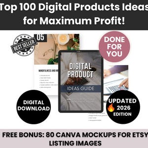 100 meilleures ventes, idées de produits numériques à vendre sur Etsy pour générer des revenus passifs, idées de petites entreprises avec droits de revente principaux, idées numériques DFY image 2