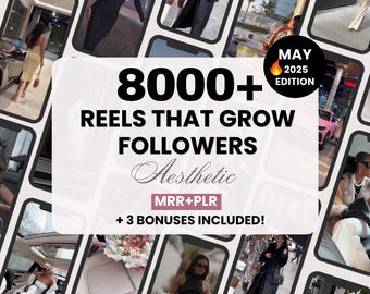 8000+Faceless Reels Bundle with Master Resell and Private Label Rights, Luxury Aesthetic Reels for Instagram, Faceless Videos for Instagram