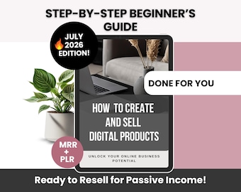 How to Create and Sell Digital Products Guide with Master Resell Rights and Private Label Rights, Create and Sell Digital Products on Etsy
