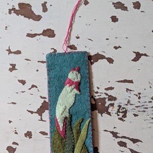 Axolotl wool bookmark